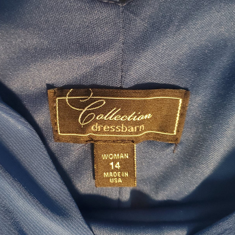 NEW Dressbarn Collection Size 14W Ruched Draped Formal Maxi Dress *TINY FLAWS* - Picture 9 of 14